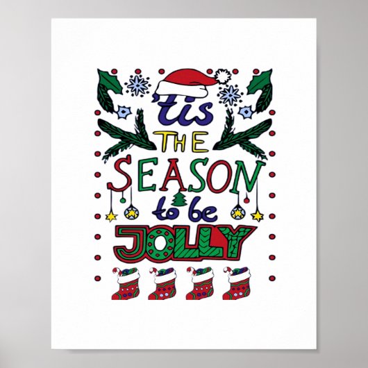Kerstmis Is Het Seizoen Poster (Voorkant)