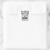 Kerstmis Is Het Seizoen Ronde Sticker (Tas)