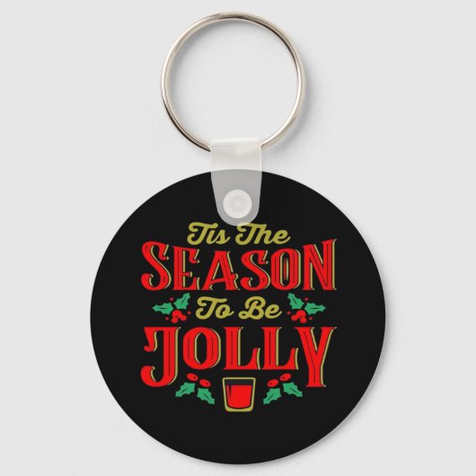 Kerstmis Is Het Seizoen Sleutelhanger (Voorkant)