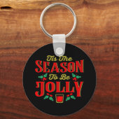 Kerstmis Is Het Seizoen Sleutelhanger (Voorkant)