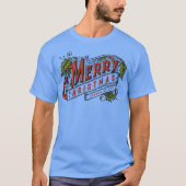 Kerstmis is het seizoen van vreugde vrolijk kerstm t-shirt (Voorkant)