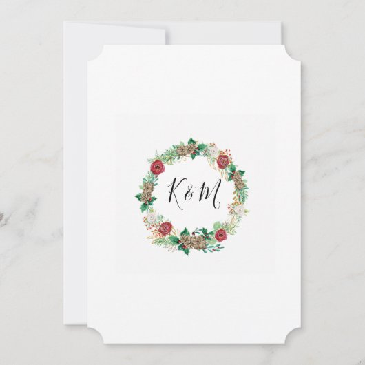 Kerstmis is het Vrijgezellenfeest van het Seizoens Kaart (Achterkant)