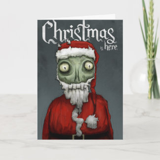 Kerstmis is hier feestdagen kaart