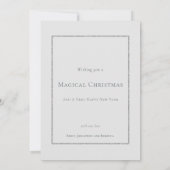 Kerstmis is in de Air Winter Forest Trees Cabin Feestdagenkaart (Achterkant)