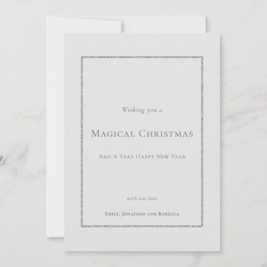 Kerstmis is in de Air Winter Forest Trees Cabin Feestdagenkaart (Achterkant)