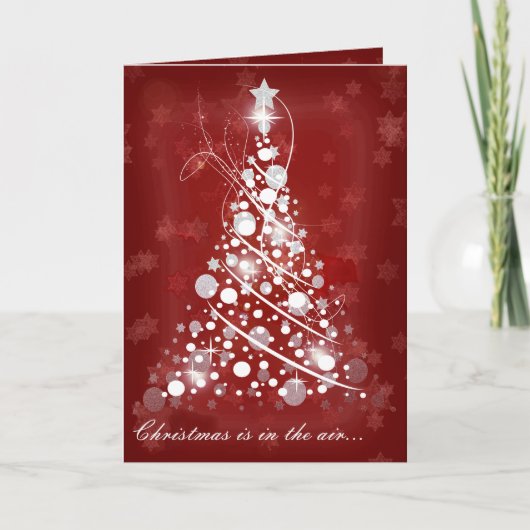 Kerstmis is in de lucht... feestdagen kaart (Voorkant)