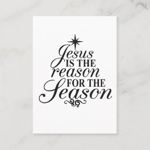 Kerstmis is Jezus de reden Visitekaartje