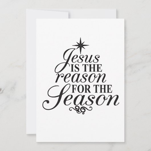 Kerstmis is Jezus Kaart (Voorkant)