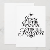Kerstmis is Jezus Kaart (Voorkant / Achterkant)