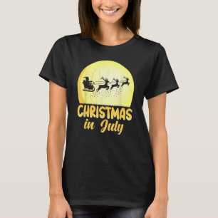 KERSTMIS IS JULI Shirt Santa Hat Zomer Strand Vac