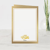 kerstmis is klassiek religieus notitiekaartje (Achterkant)