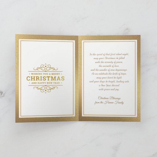  kerstmis is klassiek religieus notitiekaartje (Binnen)