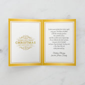 kerstmis is klassiek religieus notitiekaartje (Binnen)