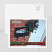 KERSTMIS IS KOMEND BRIEFKAART DOOR JOKEAPPTV TM (Voorkant / Achterkant)