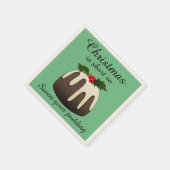 "Kerstmis is korter, zo spaarzaam als je gebak" Servet (Hoek)