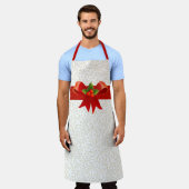 Kerstmis is leuk schort (Gedragen)