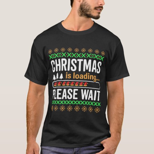 Kerstmis is leuk vakantiefilmpje t-shirt (Voorkant)
