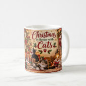 Kerstmis is leuker met katten mok (Voorkant rechts)