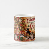 Kerstmis is leuker met katten mok (Center)