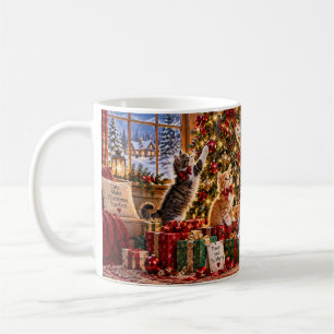 Kerstmis is leuker met katten mok