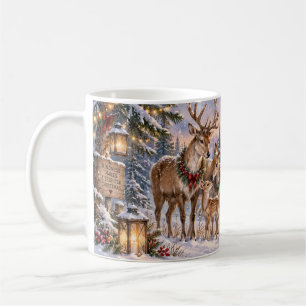 Kerstmis is leuker met rendieren mok
