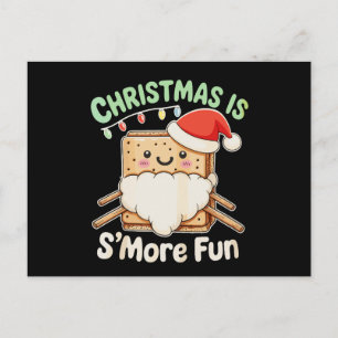 Kerstmis Is Leuker Met S'more Fun Kerstman Hoed Ka Feestdagenkaart