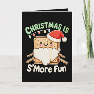 Kerstmis Is Leuker Met S'more Santa Hoed Kamperen  Kaart