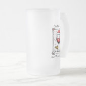 Kerstmis is leuker met wijn matglas bierpul (Voorkant rechts)