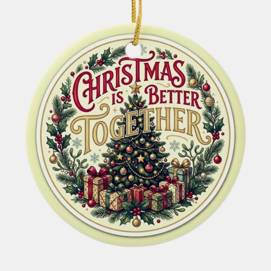 Kerstmis is leuker samen ornament (Voorkant)