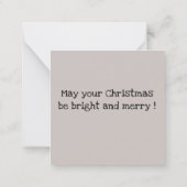 Kerstmis is liefde in actie notitiekaartje (Achterkant)