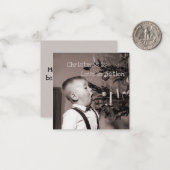 Kerstmis is liefde in actie notitiekaartje (Voorkant / Achterkant in situ)