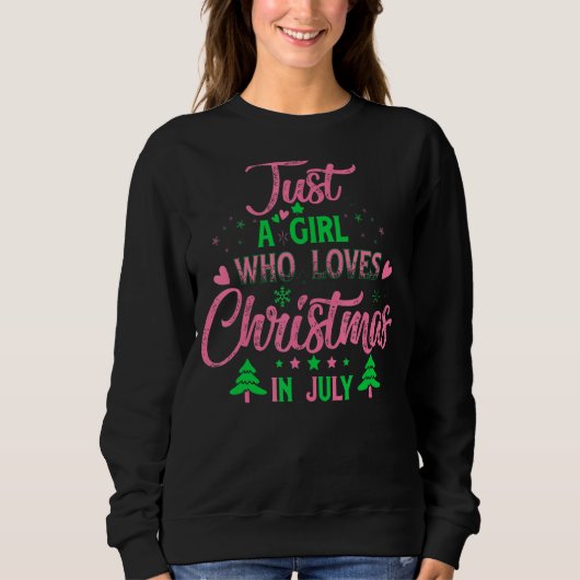 Kerstmis is maar een meisje dat van Kerstmis houdt Trui (Voorkant)