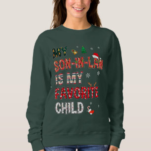Kerstmis is mijn favoriete kind schoonzoon trui