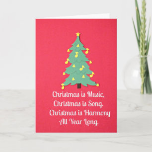 Kerstmis is Muziek…. Feestdagen Kaart
