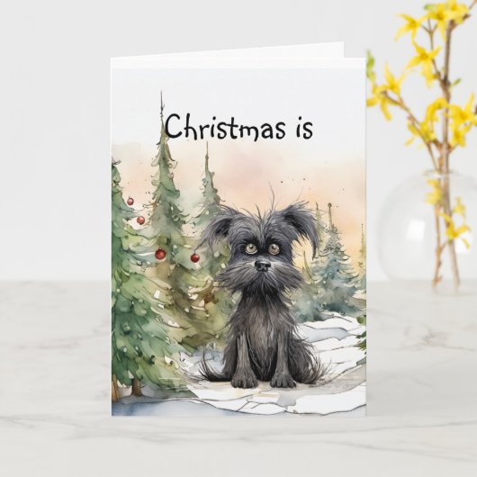 Kerstmis is niet voor jou, dat is oké kaart (Gele Bloem)