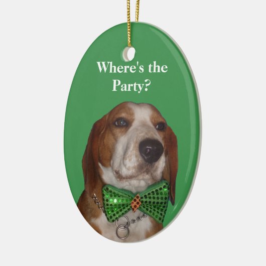 Kerstmis is ook voor Beagles Keramisch Ornament (Links)