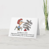 Kerstmis is raar. feestdagen kaart (Voorkant)