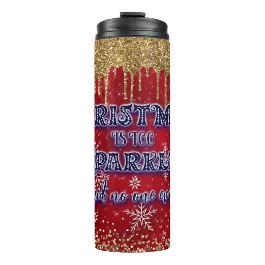 Kerstmis is te weinig gezegd, niemand ooit thermosbeker (Voorkant)