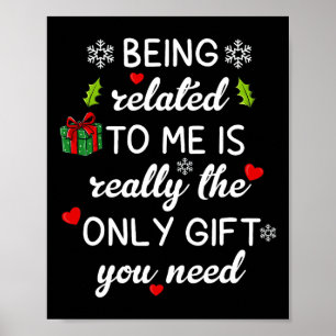 Kerstmis is verwant aan mij Leuke familie pyjama X Poster