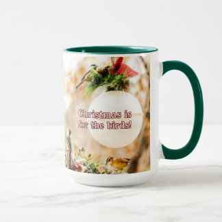 Kerstmis is voor de mok van de vogelkoffie met Big