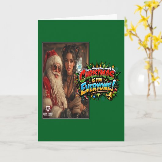 Kerstmis is voor iedereen! kaart (Gele Bloem)