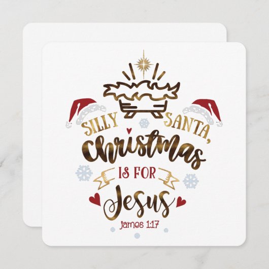 KERSTMIS IS VOOR JEZUS CHRISTELIJK KIND FEESTDAGENKAART (Voorkant / Achterkant)