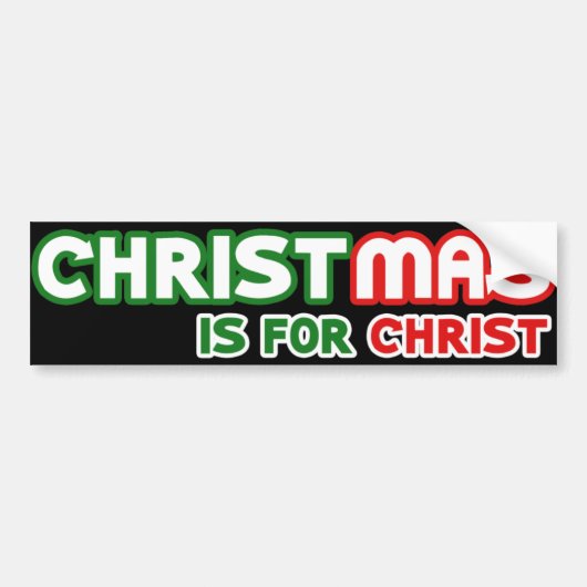 Kerstmis is voor Jezus Christus Unite Bumpersticker (Voorkant)