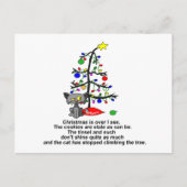 Kerstmis is voorbij feestdagenkaart (Voorkant)