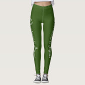 Kerstmis is vrolijk groen leggings (Voorkant)