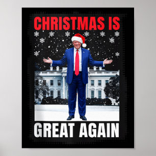 Kerstmis is weer geweldig Grappig Donald Trump Chr Poster