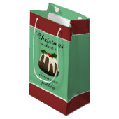 "Kerstmis is zo kort dat je zo brutaal bent!" Klein Cadeauzakje (Voorkant Gekanteld)