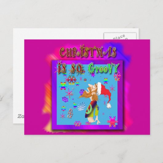 Kerstmis is zo roovy feestdagenkaart (Voorkant / Achterkant)