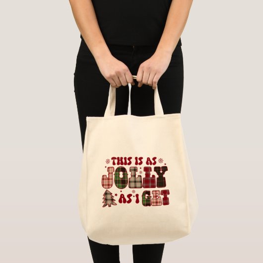Kerstmis is zo vrolijk als ik krijg tote bag (Voorkant (product))