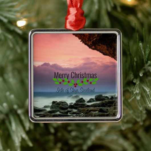 Kerstmis, Isle of Skye, Schotland, Metalen Ornament (Boom)